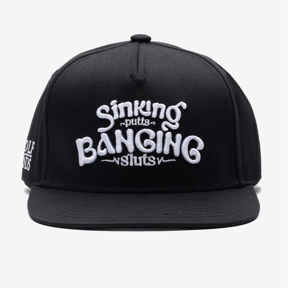 Golf Gods NWT Sinking Puts & Banging S...s Snap Back Hat